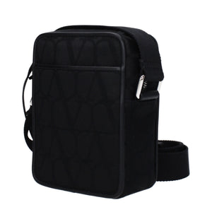 Valentino Garavani Black Fabric Crossbody Bag