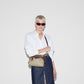 Gucci Emblem Small Shoulder Bag Beige Brown
