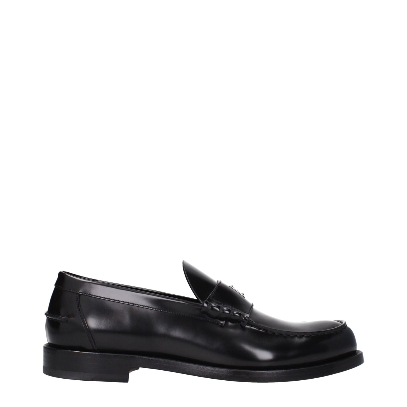 Givenchy Black Leather Slip-On Loafers