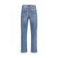 Brunello Cucinelli Light Blue Cotton Straight-Leg Jeans