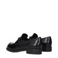 Prada Black Leather Slip-On Loafers