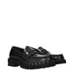 Golden Goose Black Leather Slip-On Loafers