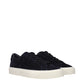 Moncler Blue Leather Low Top Sneakers