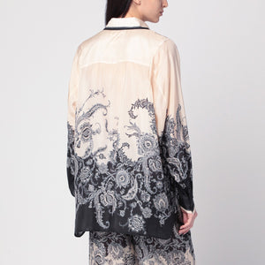 ZIMMERMANN Cream Rhiannon shirt with fantasy print