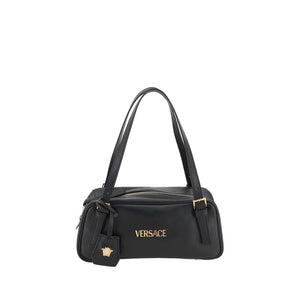 Versace Black Lamb Ovis Aries Aries Shoulder Bag