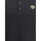 Versace Black Cotton Polo Shirt