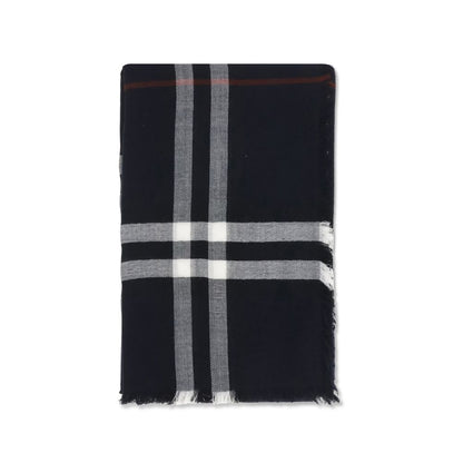Burberry Blue Wool Scarf