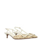 Valentino Garavani Beige Raffia Strap-On Sandals