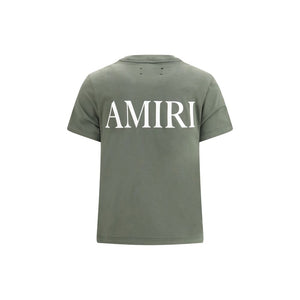 Amiri Green Cotton T-Shirt