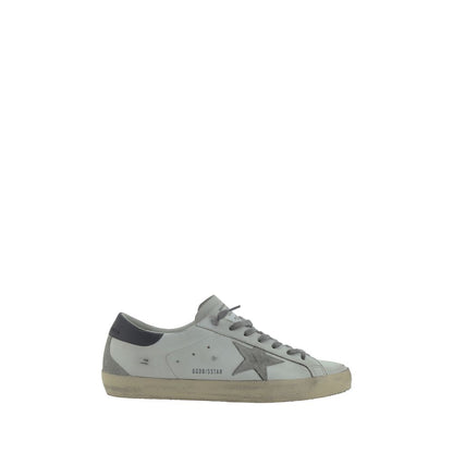 Golden Goose White Goatskin Low Top Sneakers