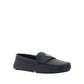 Prada Black Calfskin Slip-On Loafers