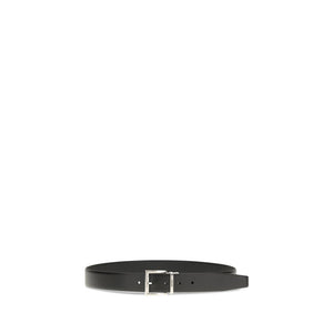 Prada Black Calf Leather Bos Taurus Regular Belt