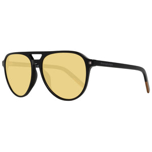 Ermenegildo Zegna Black Plastic Sunglasses