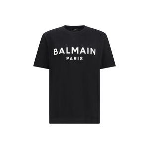 Balmain Black Cotton T-Shirt