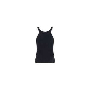 Fendi Black Cotton Tank Tops
