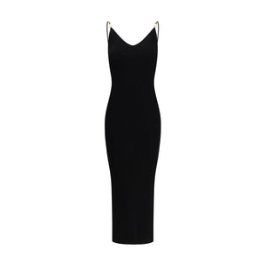 Versace Black Viscose Cocktail Dress