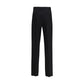 Versace Black Fleece Wool Dress Pants