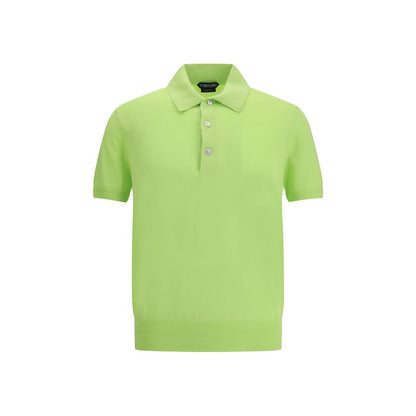 Tom Ford Green Cotton Polo Shirt