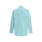 Fendi Light Blue Cotton Dress Shirt