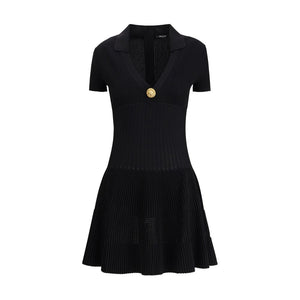 Balmain Black Viscose Casual Dress