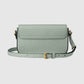 Gucci Debossed GG Super Mini Shoulder Bag Pale Green