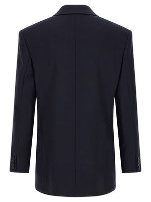Saint Laurent Felted Wool Gabardine Blazer Jacket