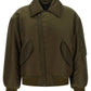 Saint Laurent Removable Shearling Neck Bomber Jacket