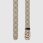 Gucci GG Marmont Reversible Belt Beige and Dark Brown & Black