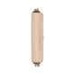 Beige cylindrical product on a light gray background