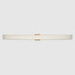 Gucci GG Thin Reversible Monogram and Ivory Belt Size 95