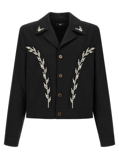 Amiri Western Jacket With Embroideries