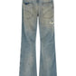 Amiri Checkered Repair Bootcut Jeans