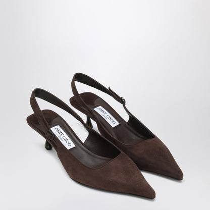 Jimmy Choo Amel 50 pumps in chocolate colour
