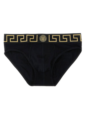 Versace 2-pack Briefs With Greca Pattern