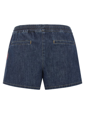 Valentino Garavani Chambray Denim Shorts