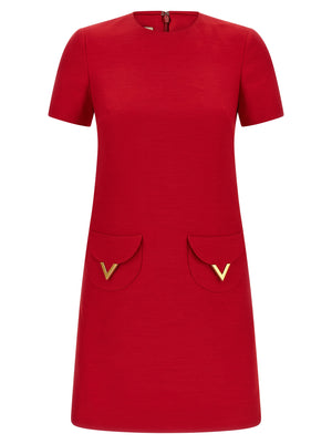 Valentino Garavani V Gold Dress