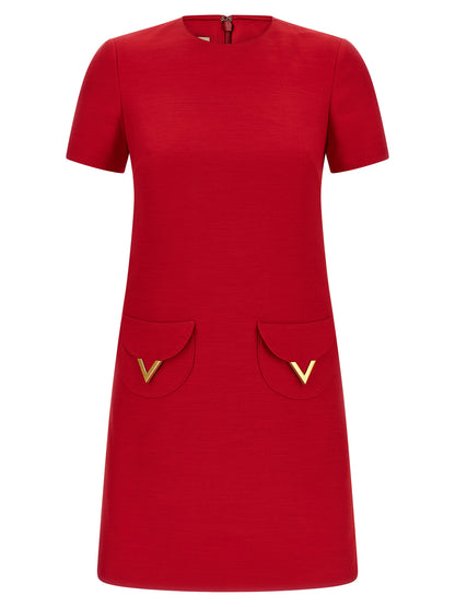 Valentino Garavani V Gold Dress