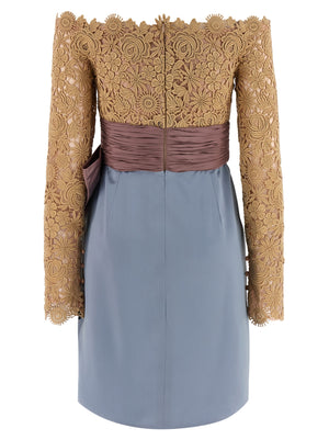 Valentino Garavani Valentinogaravani Fleur A Jours Flower Mix Dress