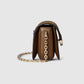 Gucci Go Small Shoulder Suede Bag Brown