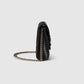 Gucci GG Marmont Leather Wallet On Chain Black