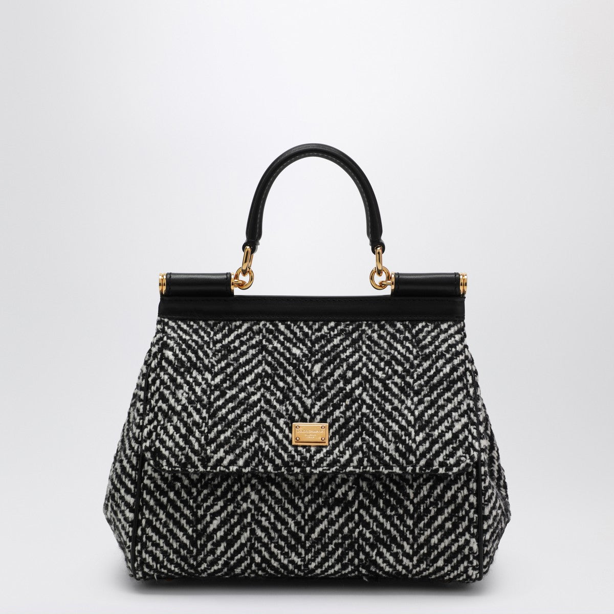 Dolce & Gabbana Dolce & Gabbana Dolce&Gabbana Chevron fabric handbag Sicily medium