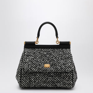 Dolce & Gabbana Dolce & Gabbana Dolce&Gabbana Chevron fabric handbag Sicily medium