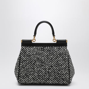Dolce & Gabbana Dolce & Gabbana Dolce&Gabbana Chevron fabric handbag Sicily medium