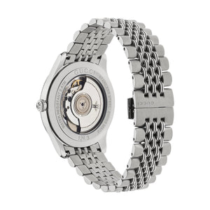 Gucci G-Timeless Automatic Watch 40mm Guilloche White