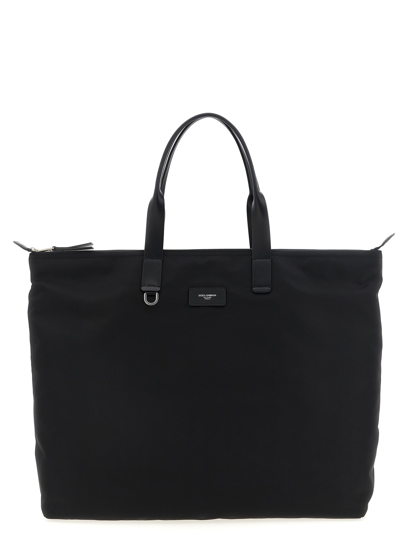 Dolce & Gabbana Big Logo Patch Shopping Bag