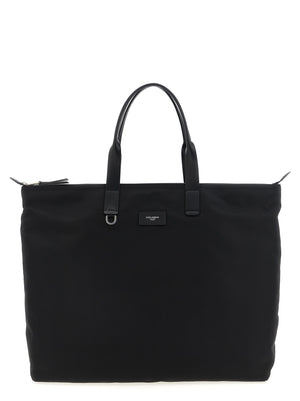 Dolce & Gabbana Big Logo Patch Shopping Bag