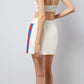 Gucci Cotton Jersey Mini Skirt With Web