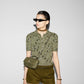 Gucci GG Milano Embossed Small Top Handle Bag Green