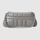 Gucci Horsebit Chain Small Shoulder Bag Quilted Grey