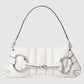 Gucci Horsebit Chain Medium Shoulder Bag Quilted White
